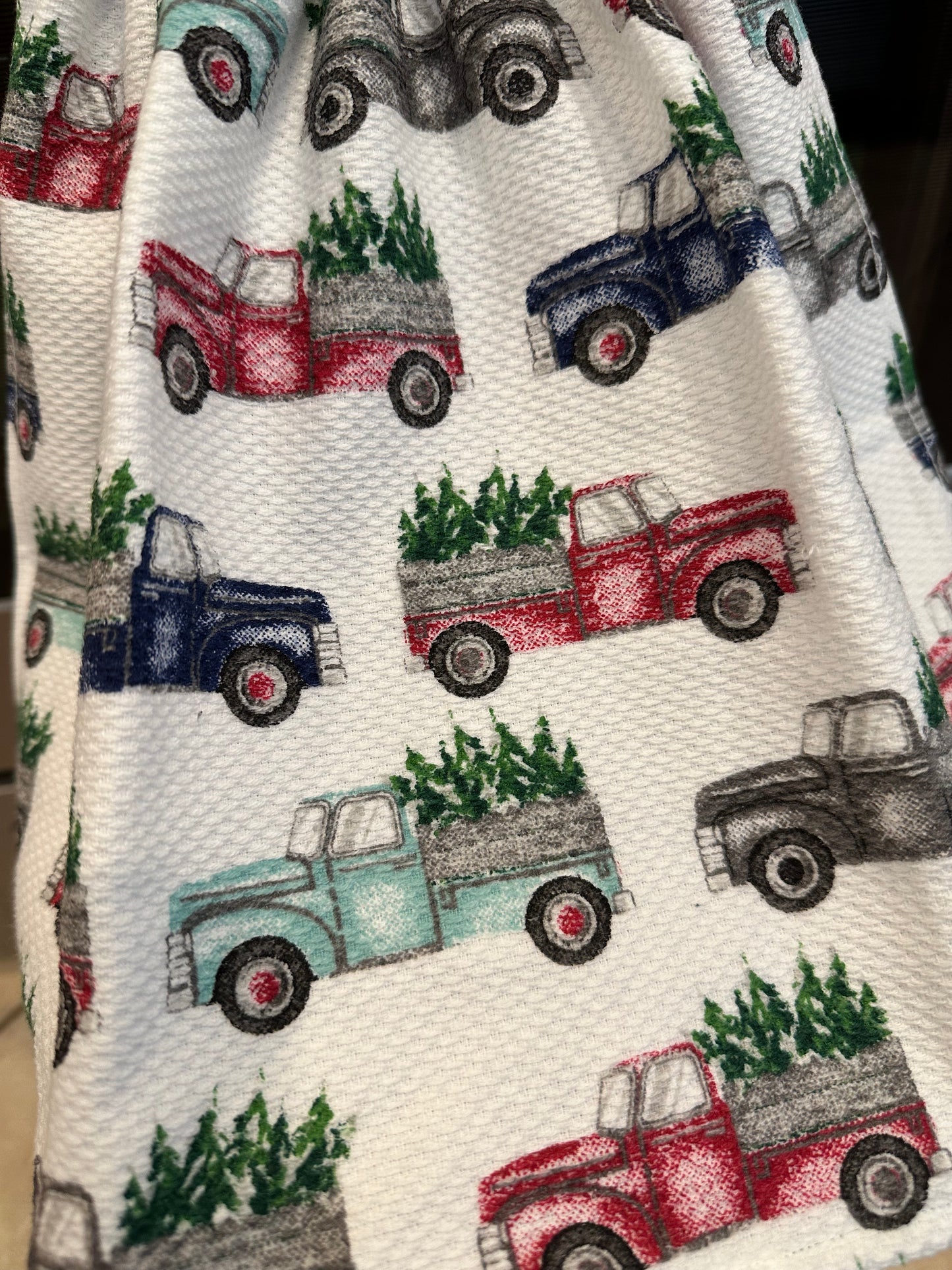 Old Trucks & Trees Towel