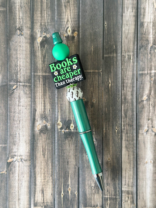Books Are Cheaper Than Therapy Pen