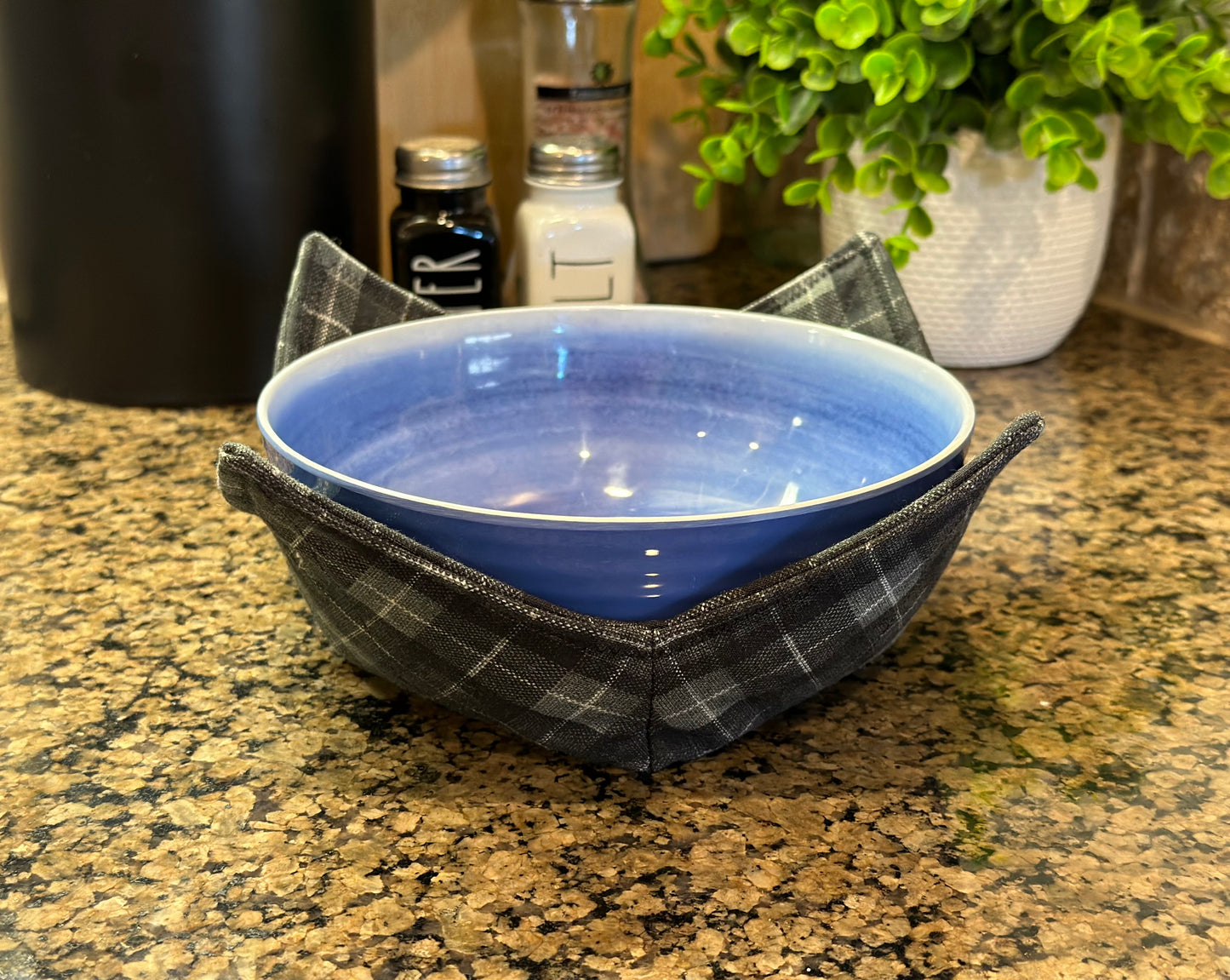 Dark Gray Microwave Bowl Cozy
