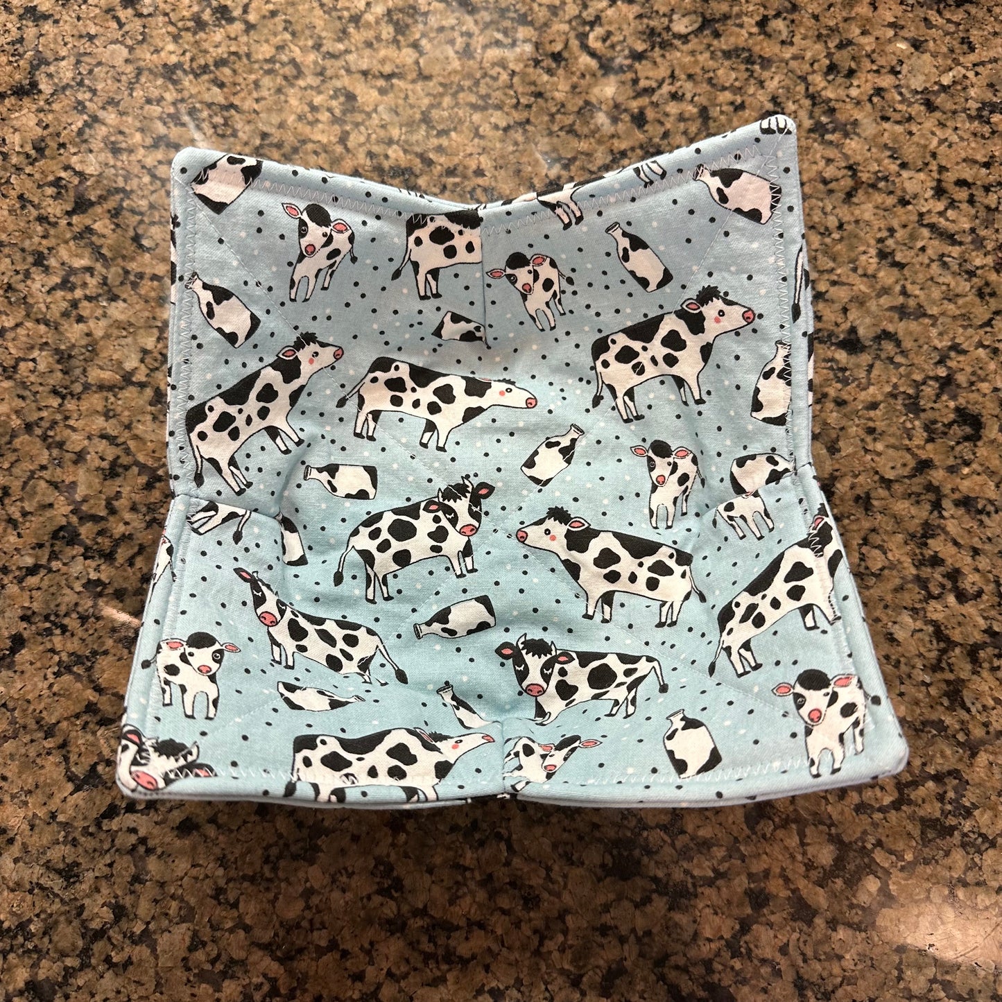 Cows and Containers Microwave Bowl Cozy