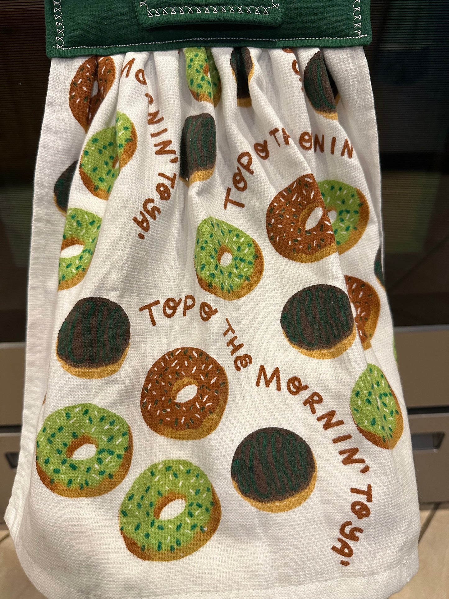 Top O The Mornin' To Ya' Donuts Towel