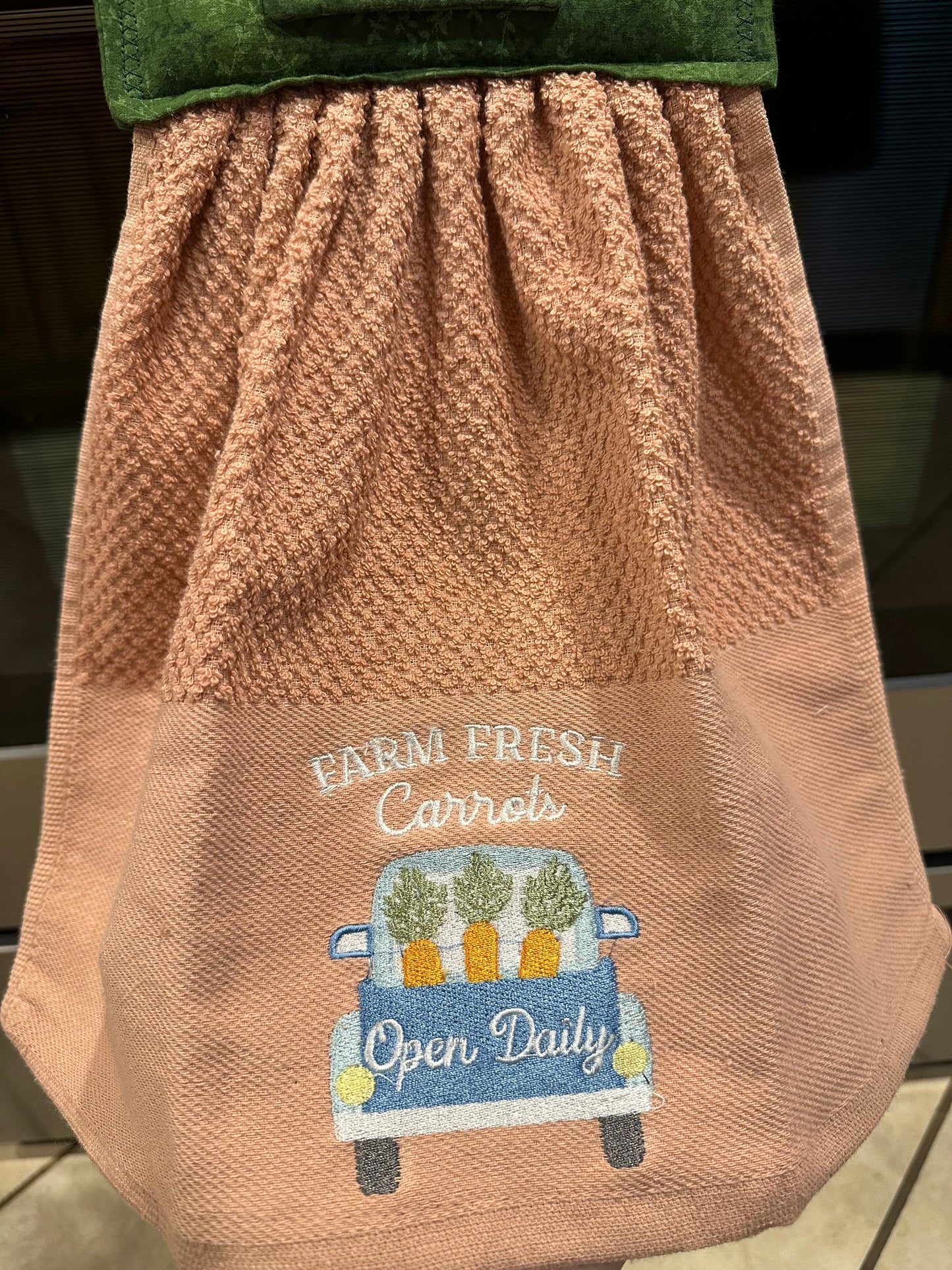 Farm Fresh Carrots Truck Towel