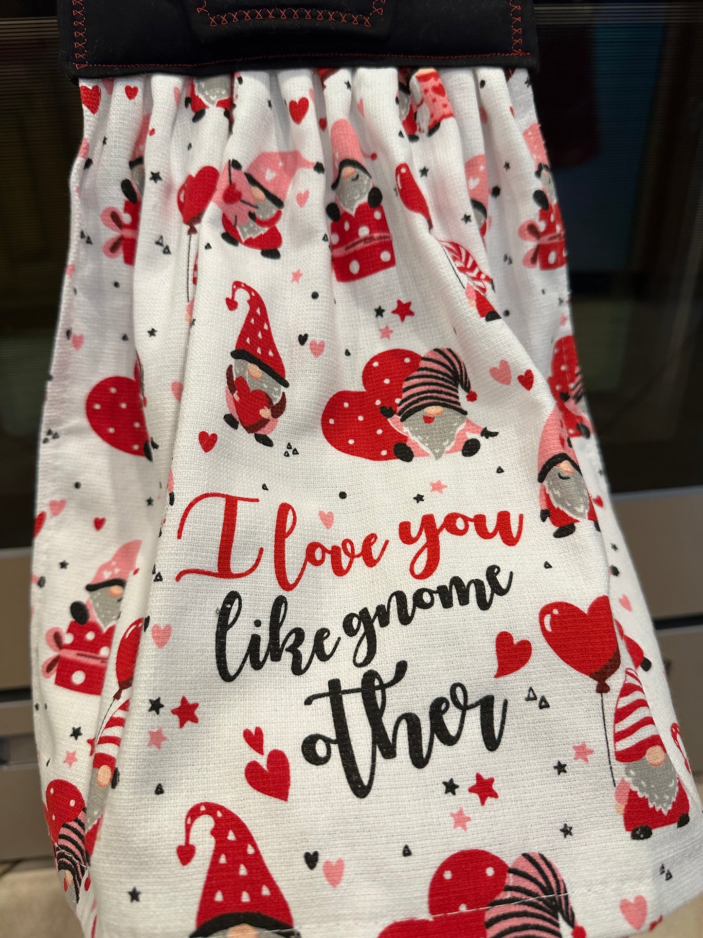 I Love You Like Gnome Other (R/W/B) Towel