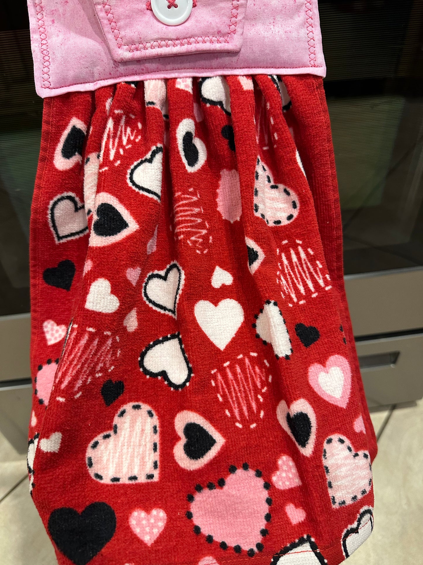 Love Hearts (pink) Towel